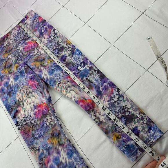 Athleta Leggings Womens Small Elation Capri Renewed Bloom Chrome Yoga Gym Active - Picture 11 of 11
